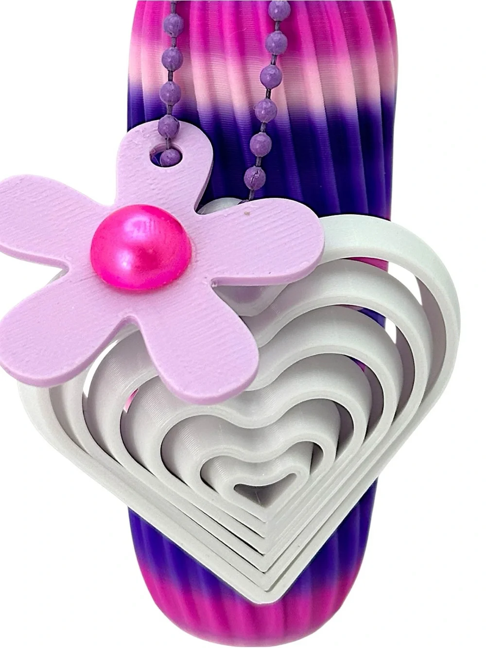 Handmade 3D Printed Lip Balm Holder Bag Charm